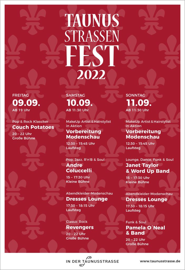 Programm Taunusstraßenfest 2022